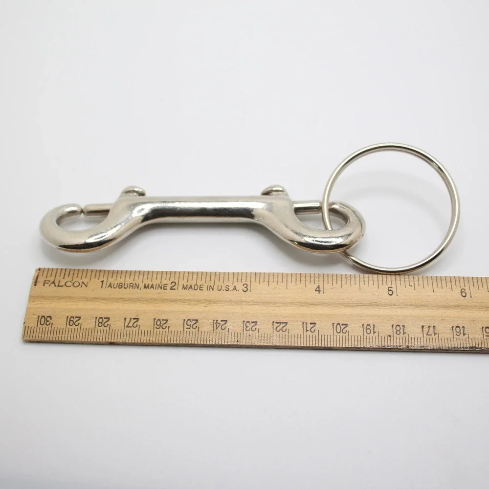 Double‎ Ended Bolt Snap Hook with Ring, Trigger Clip, Equestrian Hardware